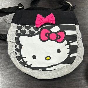 Hello Kitty Black and Pink Kids Shoulder Bag